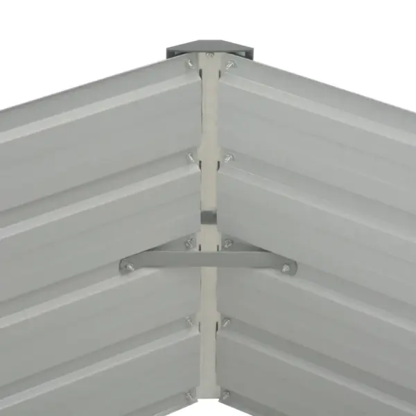 Kuusnurkne kõrgendatud aiapeenar, pruun tsingitud teras, 129 x 129 x 45 cm – 5