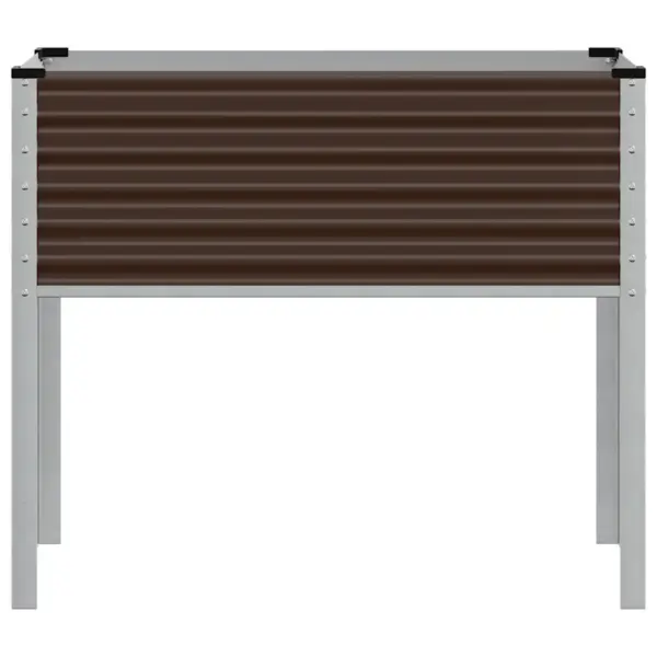 Kõrgendatud terasest lillekast aeda, pruun, 100 x 45 x 90 cm – 4