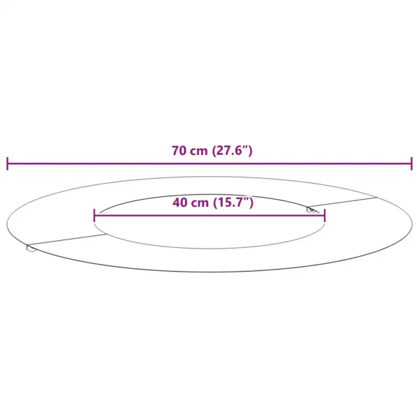 Lame terasest puutüverõngas, pruun, Ø40/70 cm, 5 tk – 10