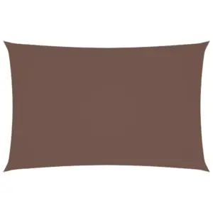 Veekindel UV-kaitsega oxford-kangast päikesepuri, pruun, 2 x 5 m