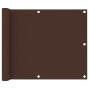 Veekindel rõdusirm pruun, PU-kattega oxford-kangas, 75 x 500 cm