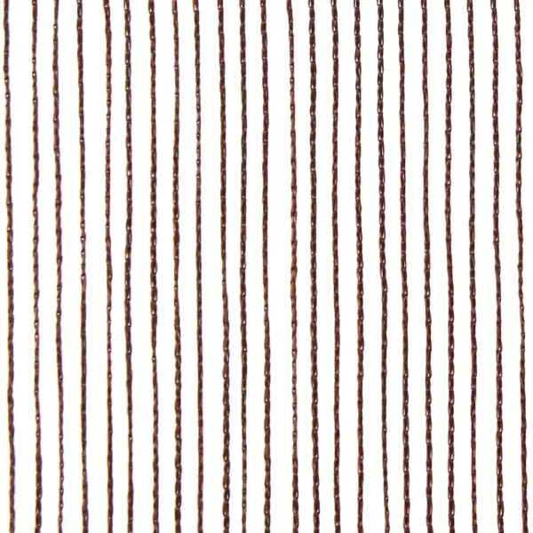 Pruunid nöörkardinad uksele ja aknale, 2 tk, 100 x 250 cm, polüesterkangas – 8