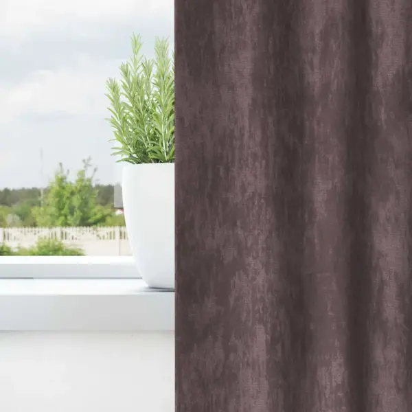 Pruunid sametkardinad, pimendavad, 2 tk, 225 x 140 cm – 3