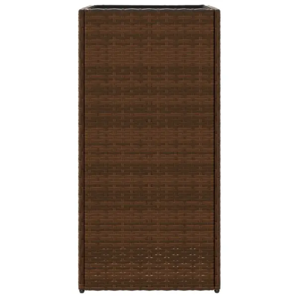 Pruunid aia taimekastid polürotangist, 2 tk, 40 x 40 x 80 cm – 7
