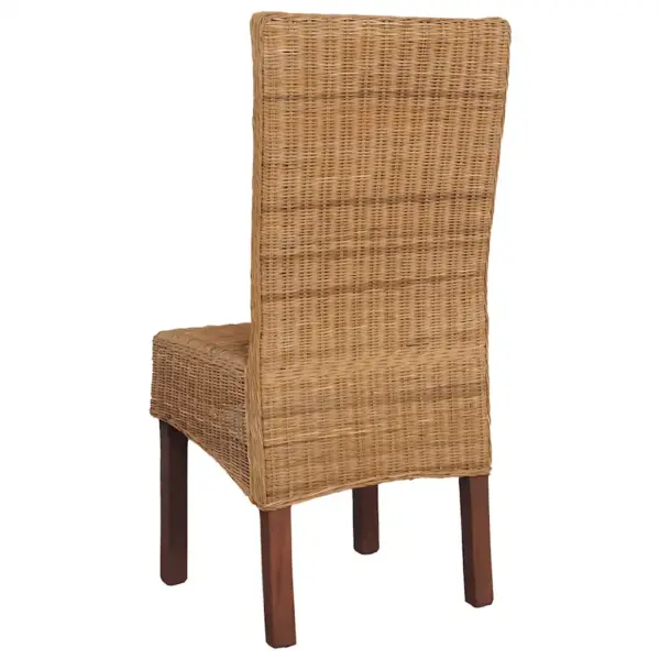 Söögitoolid mangopuidu ja ehtsa rotangiga, pruun, 2 tk, 45 x 62 x 93 cm – 6