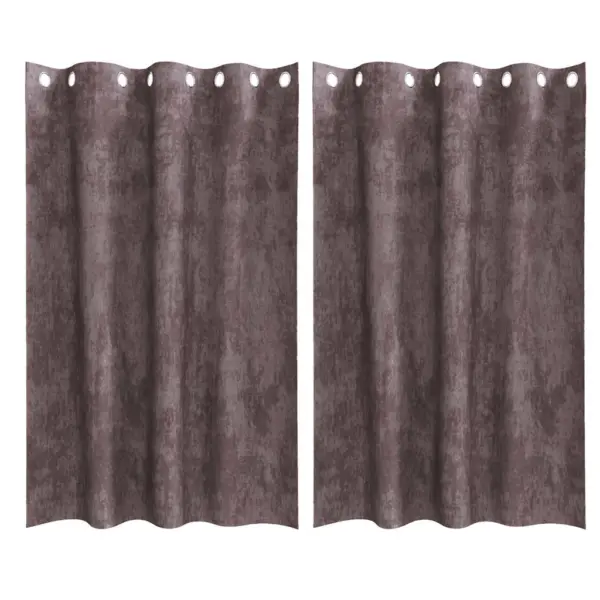 Pruunid sametist pimendavad kardinad, 2 tk, 175 x 140 cm – 2
