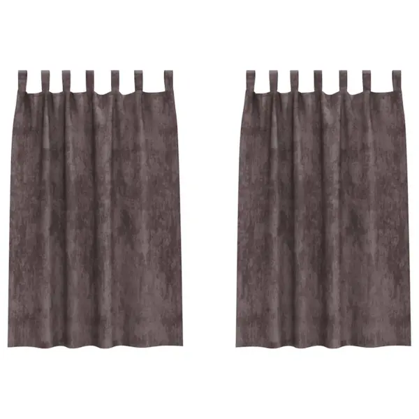 Pruunid sametkardinad ruumi pimedamaks, 2 tk, 175 x 140 cm – 2