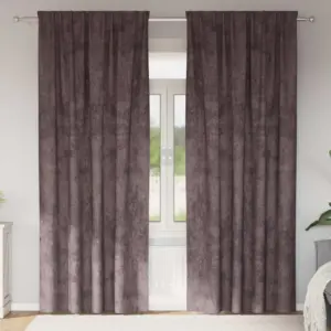 Pruunid sametkardinad, 2 tk, 245 x 140 cm