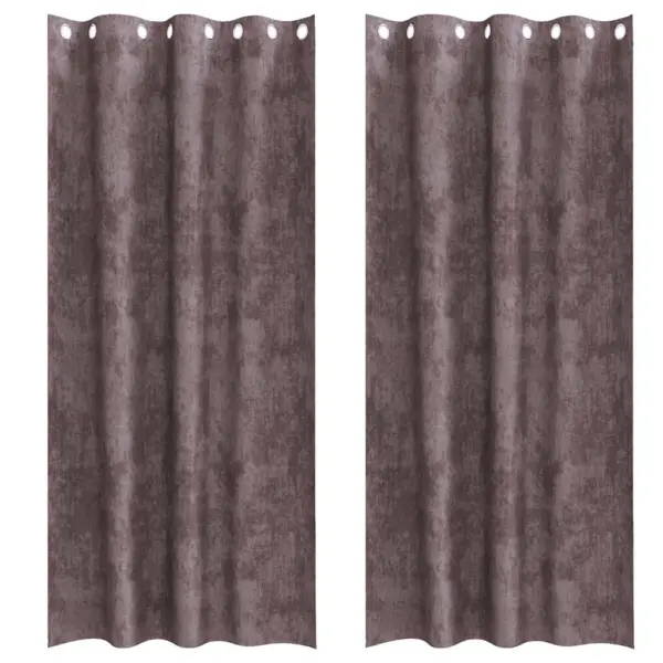 Pruunid sametkardinad, 2 tk, 260 x 140 cm, siseruumidesse – 2