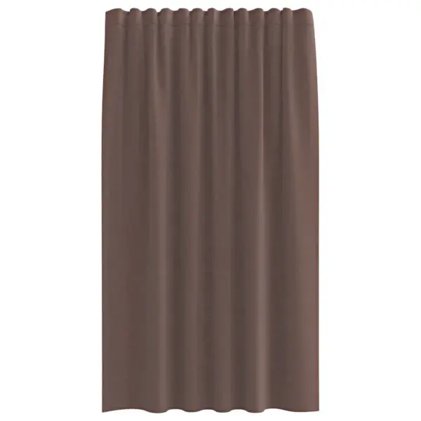 Poolläbipaistvad vardataskuga voile kardinad, 2 tk, pruun, 140 x 175 cm – 4