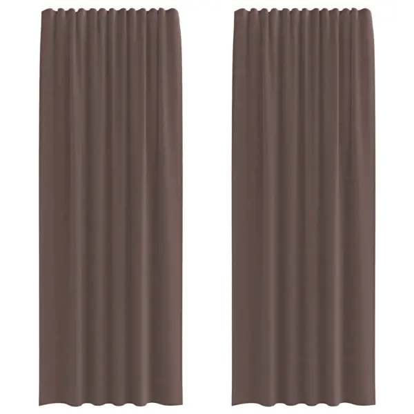 Vardataskutega voile-kardinad, pruun, 2 tk, 140 x 260 cm – 2