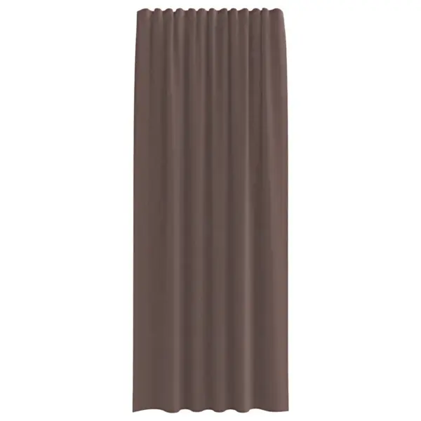Pruunid voile kardinad klapp-ülaosaga, 2 tk, 140 x 245 cm – 4