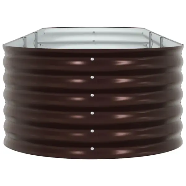 Kõrge peenar aiamaale, pruun teras, 320 x 80 x 44 cm – 6