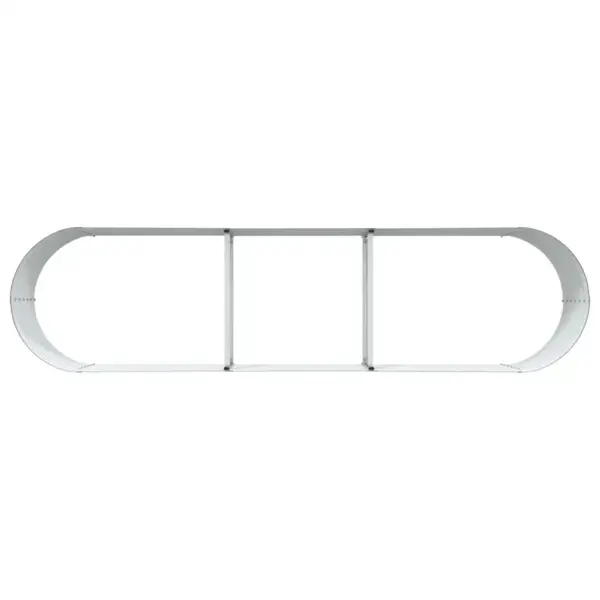 Kõrge peenar aiamaale, pruun teras, 320 x 80 x 44 cm – 8