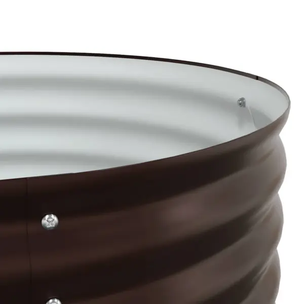 Kõrge peenar aiamaale, pruun teras, 320 x 80 x 44 cm – 10