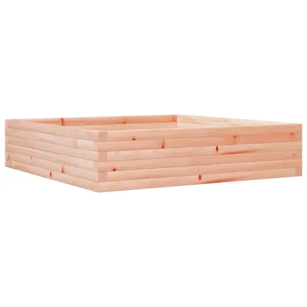 Puidust aia taimekast avatud põhjaga, töötlemata ebatsuuga puit, 100 x 100 x 23 cm – 2