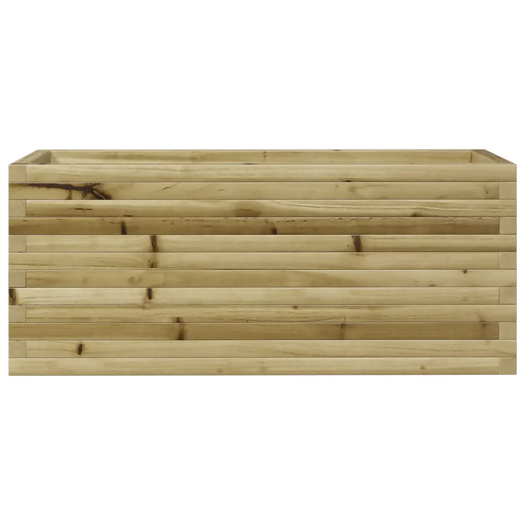 Puidust aia taimekast, pruun, survetöötlusega männipuit, 110 x 40 x 45,5 cm