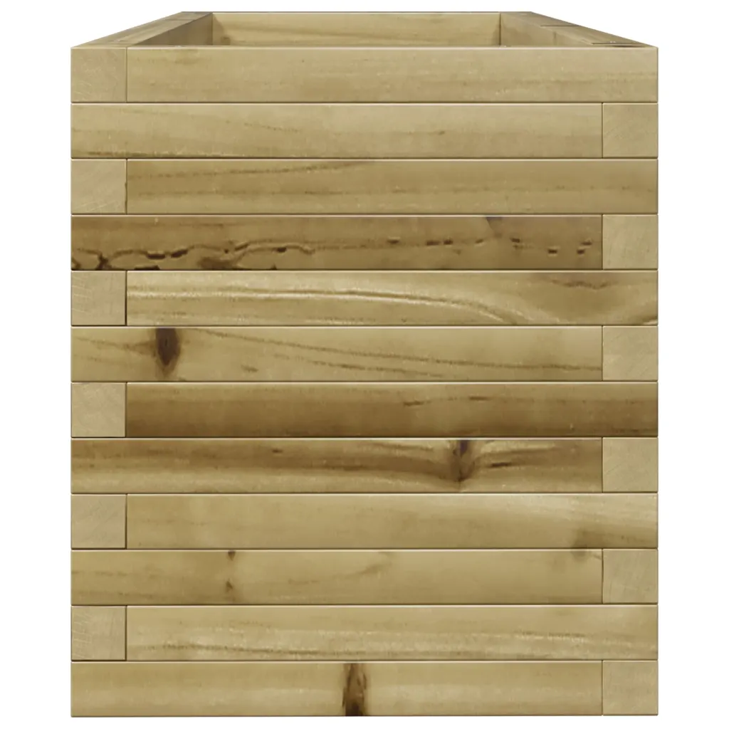 Puidust aia taimekast, pruun, survetöötlusega männipuit, 110 x 40 x 45,5 cm