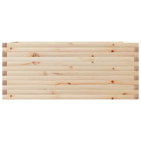 Puidust aia taimekast lilledele ja ürtidele, 110 x 60 x 45,5 cm, töötlemata männipuit - 5