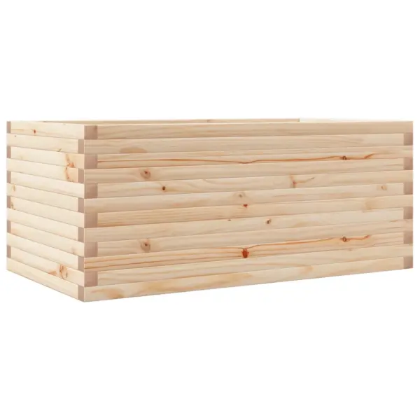 Puidust aia taimekast lilledele ja ürtidele, 110 x 60 x 45,5 cm, töötlemata männipuit - 7