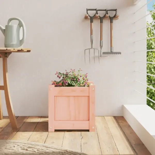 Aia taimekast ebatsuugapuidust, töötlemata, 31 x 31 x 31 cm – 3
