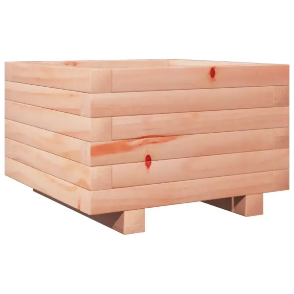 Aia taimekast ebatsuuga puidust, töötlemata, 40 x 40 x 26,5 cm – 7