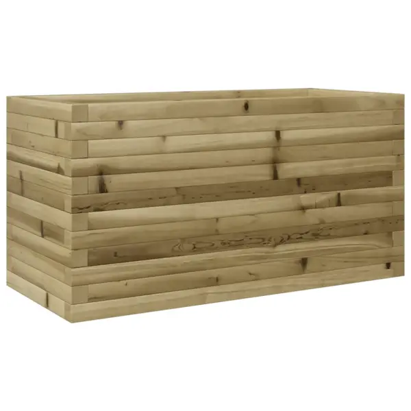 Puidust aia taimekast avatud põhjaga, pruun survetöödeldud männipuit, 90 x 40 x 45,5 cm - 2