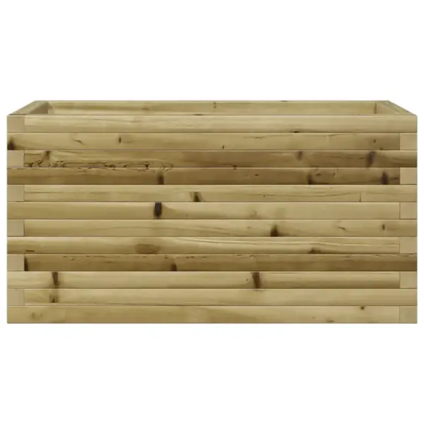 Puidust aia taimekast avatud põhjaga, pruun survetöödeldud männipuit, 90 x 40 x 45,5 cm - 5