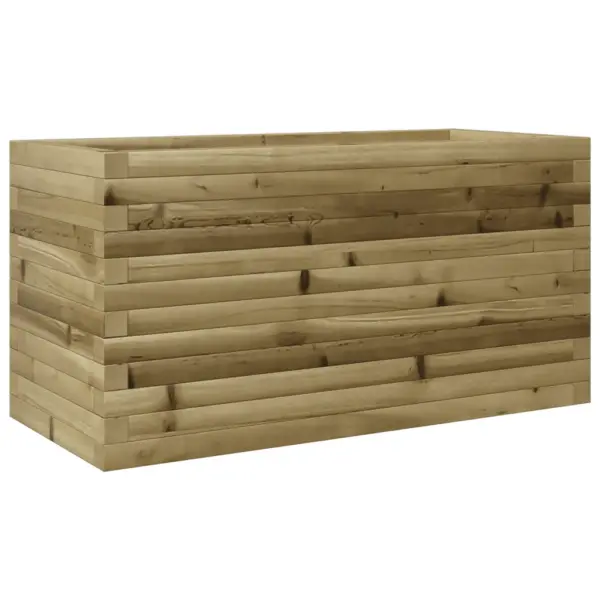 Puidust aia taimekast avatud põhjaga, pruun survetöödeldud männipuit, 90 x 40 x 45,5 cm - 7