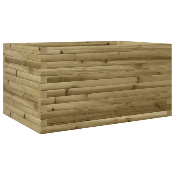 Puidust aia taimekast, 90 x 60 x 46 cm, survetöötlusega immutatud männipuit, pruun – 2