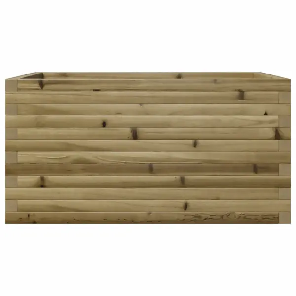Puidust aia taimekast, 90 x 60 x 46 cm, survetöötlusega immutatud männipuit, pruun – 5