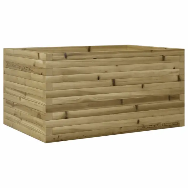 Puidust aia taimekast, 90 x 60 x 46 cm, survetöötlusega immutatud männipuit, pruun – 7