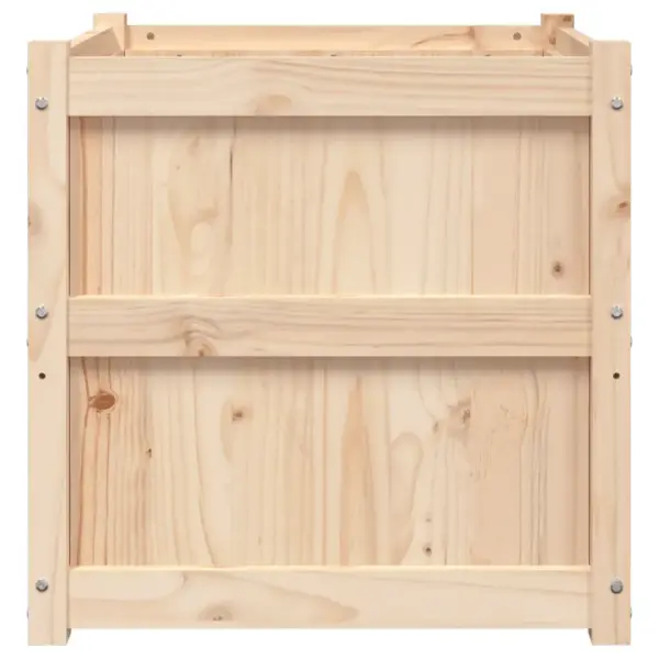 Puidust aia taimekastid 2 tk, töötlemata männipuit, 60 x 60 x 60 cm – 7