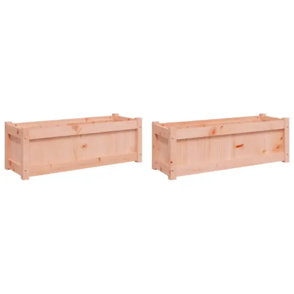 Aia taimekastid 2 tk, töötlemata ebatsuugapuit, 90 x 31 x 31 cm - 2