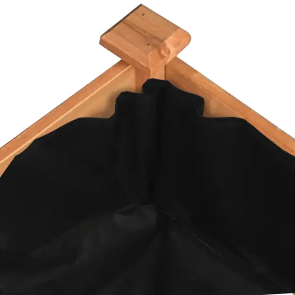 Voodriga puidust aia taimelava, pruun, nulupuit, 240 x 45 x 25 cm – 6