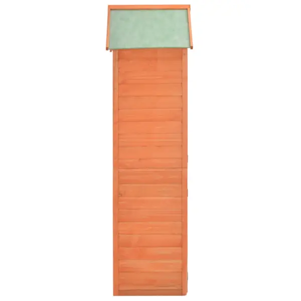 Puidust aiatööriistakuur veekindla katusega, 71 x 60 x 213 cm, pruun – 4