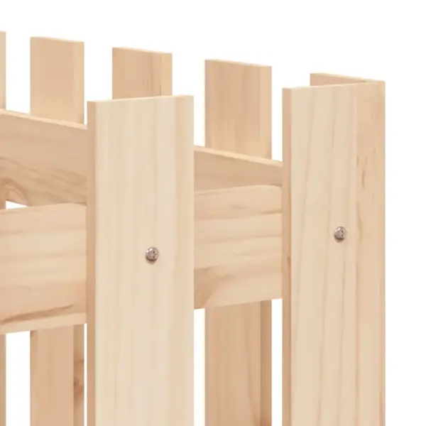 Lippaia disainiga puidust kõrgendatud taimelava, männipuit, 150 x 50 x 70 cm – 7