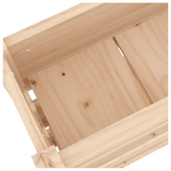 Kolmetasandiline puidust taimekast rõdule ja aeda, töötlemata männipuit, 112 x 25 x 104,5 cm – 7