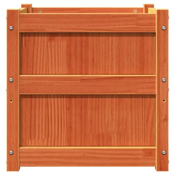 Aia taimekastid 2 tk, vahapruun männipuidust, 50 x 50 x 50 cm – 6