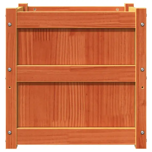 Aia taimekastid 2 tk, vahapruun männipuidust, 50 x 50 x 50 cm – 7