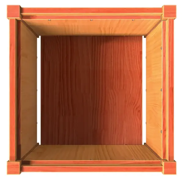 Aia taimekastid 2 tk, vahapruun männipuidust, 50 x 50 x 50 cm – 9