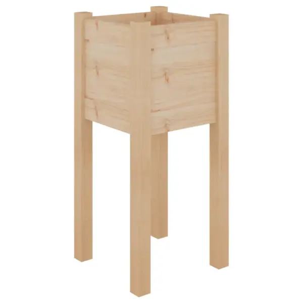 Kõrged taimekastid aeda, 2 tk, töötlemata männipuit, 31 x 31 x 70 cm – 4