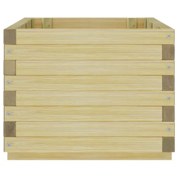 Puidust taimelava 100 x 50 x 40 cm, roheimmutatud männipuit – 6