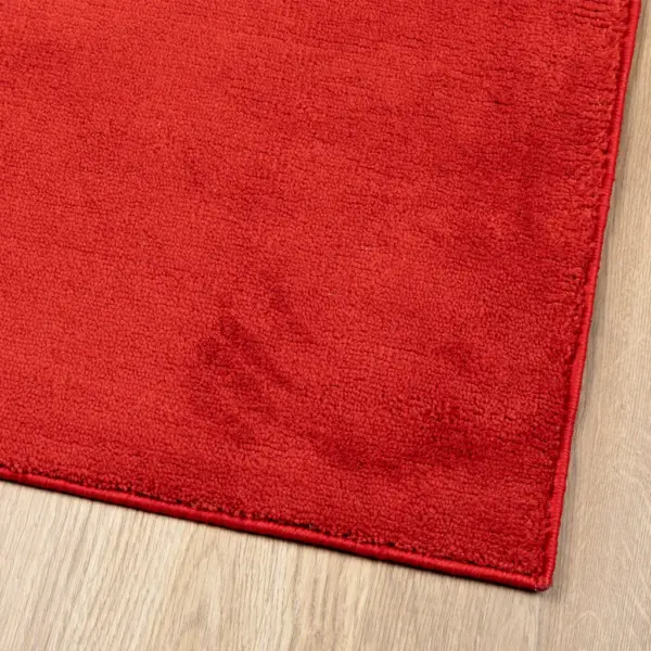 Punane lühikese karvaga vaip OVIEDO, 200 x 280 cm, 100% polüester – 4