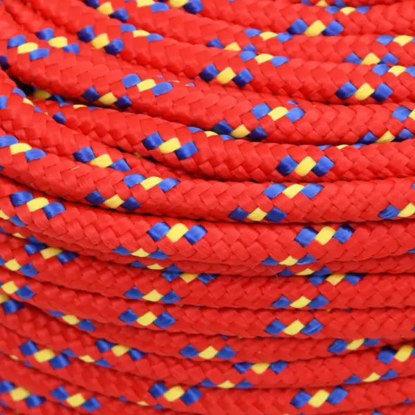 Punane paadiköis polüpropüleenist, 6 mm, 25 m – 4
