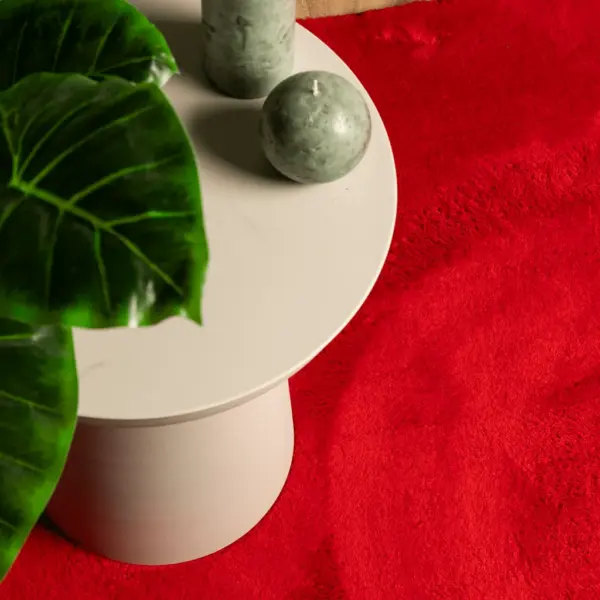 Punane pestav lühikese narmaga vaip HUARTE, libisemiskindel, 80 x 250 cm – 7