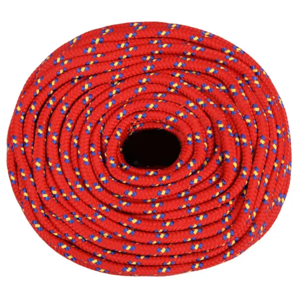 Punutud paadiköis, punane, 10 mm, 25 m, polüpropüleen - 3