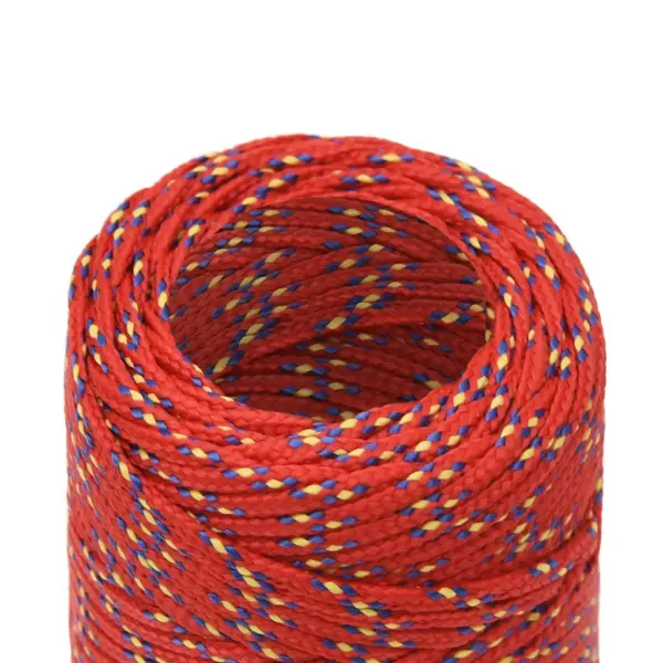Punutud polüpropüleenist paadiköis, punane, 2 mm, 25 m - 4