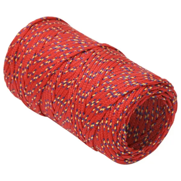 Polüpropüleenist punutud paadiköis, punane, 2 mm, 250 m – 3