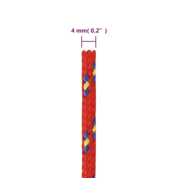 Polüpropüleenist paadiköis, punane, 4 mm, 500 m – 6